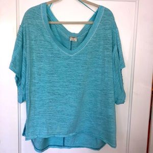 Turquoise Blue Free people top
